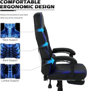 MoNiBloom Racing Style Gaming Chair: Comfort and Style for PC and Office